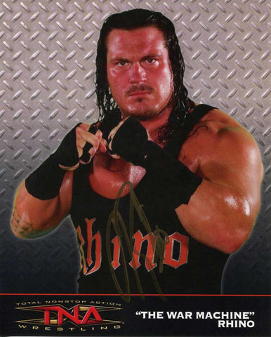 Rhino Official TNA Promo Pose 2 Signed Photo COA