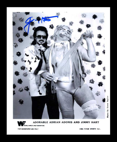 Jimmy Hart Pose 1 Signed Photo COA