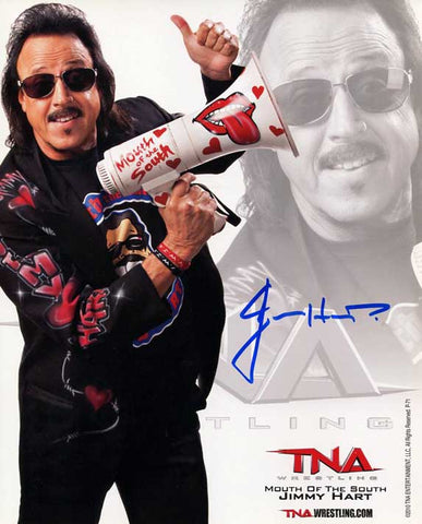 Jimmy Hart Official TNA Promo Signed Photo COA