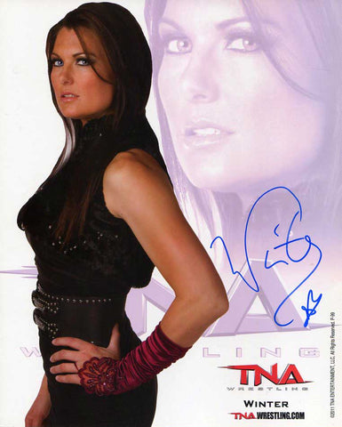 Winter Official TNA Promo Signed Photo COA