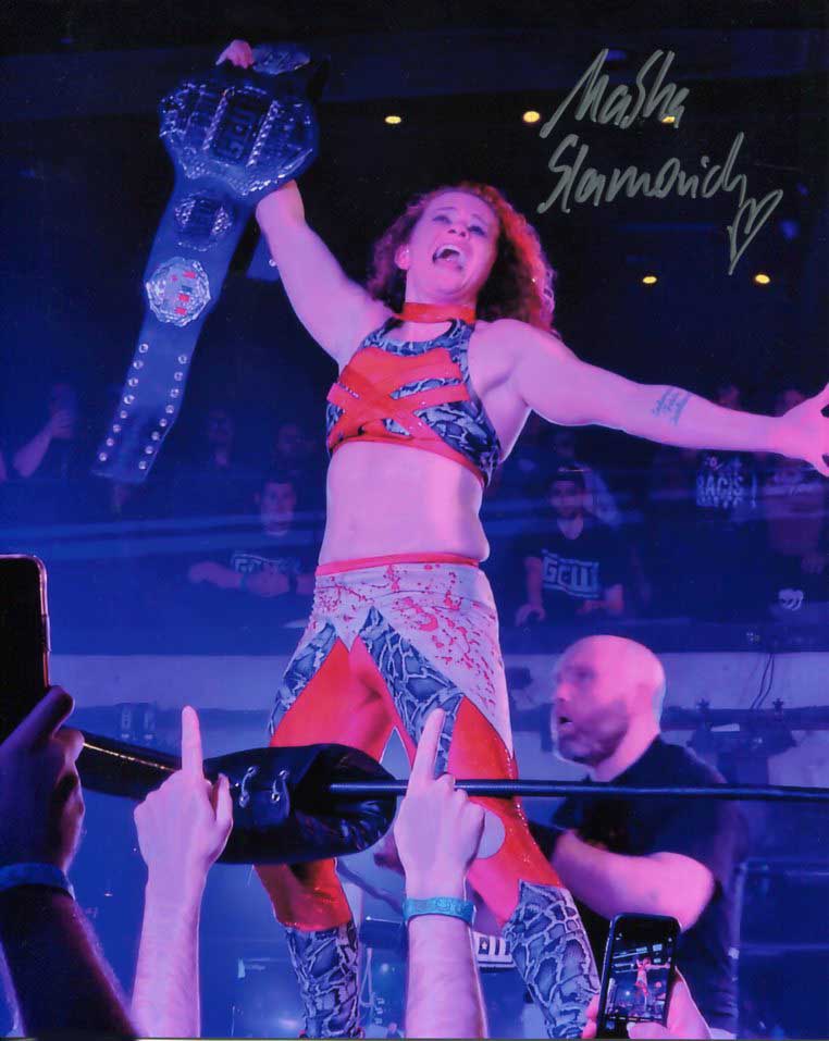 Masha Slamovich Pose 12 Signed Photo COA