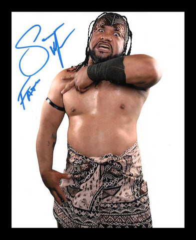 Jacob Fatu Pose 1 Signed Photo COA