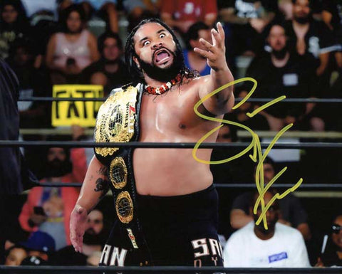 Jacob Fatu Pose 3 Signed Photo COA