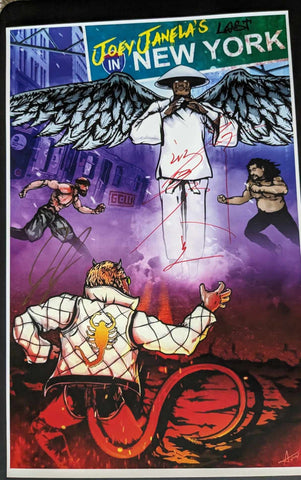 Hakushi & Joey Janela GCW 11x17 Signed Poster COA