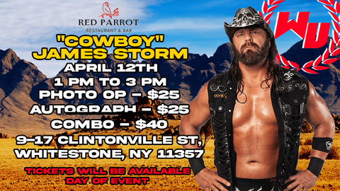 In-Store Meet & Greet with “Cowboy” James Storm on April 12th from 1-3pm