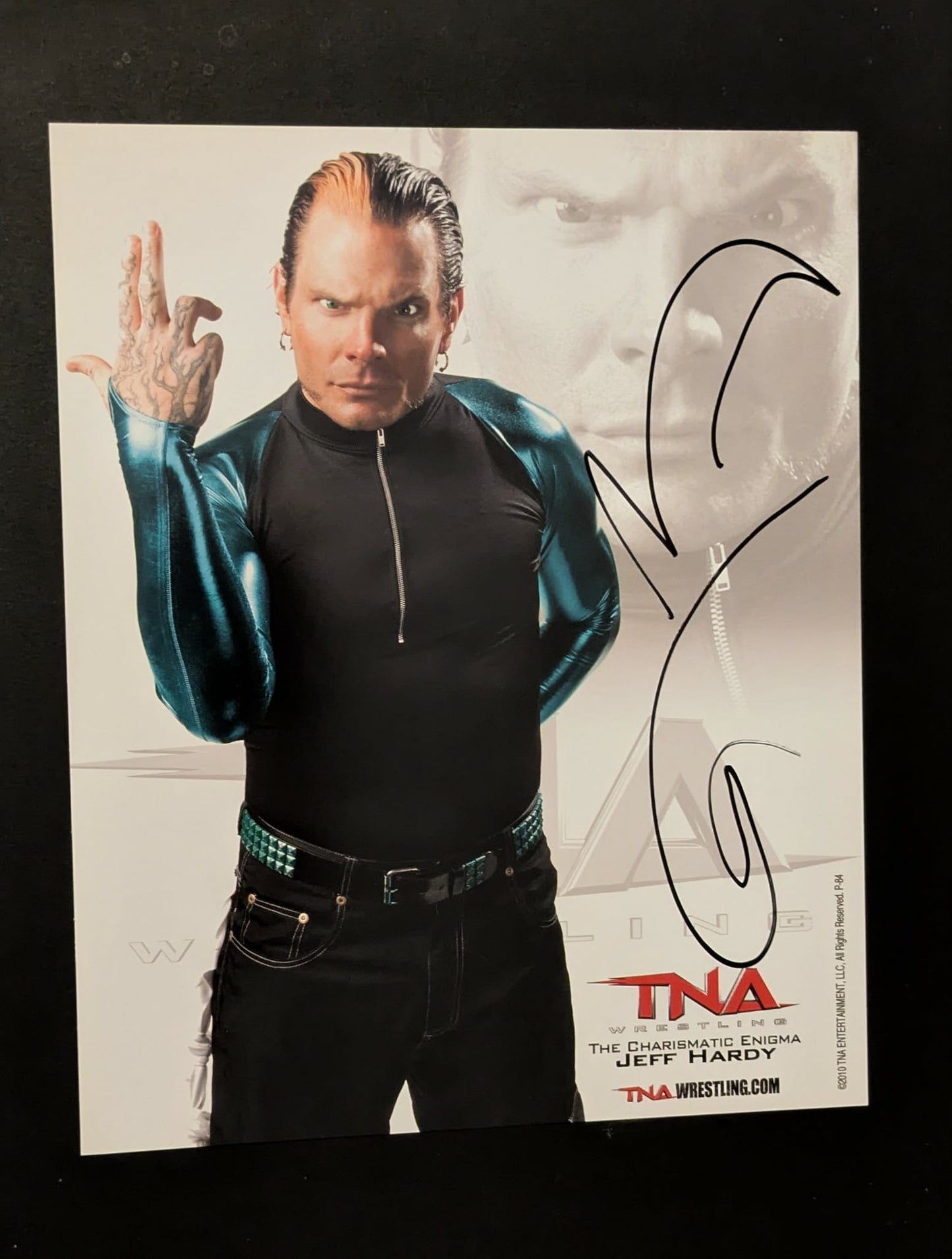 Holiday Special - Jeff Hardy Signed Official TNA Promo Photo COA