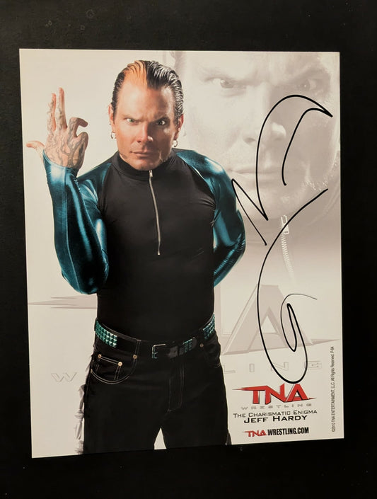 Holiday Special - Jeff Hardy Signed Official TNA Promo Photo COA