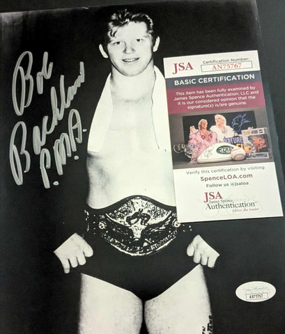 Bob Backlund Pose 5 Signed Photo JSA COA