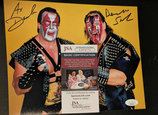 Demolition Ax Smash Dual Signed Photo E JSA COA