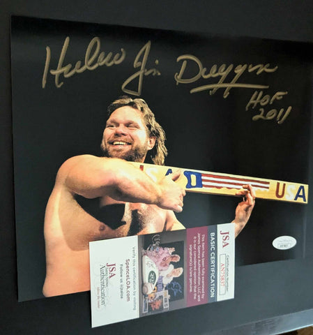 Hacksaw Jim Duggan Pose 4 Signed Photo JSA COA