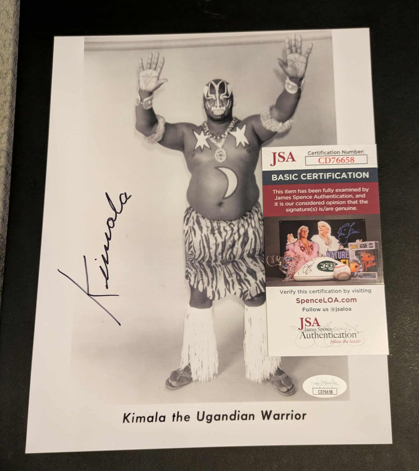 Kimala (Rarely Seen) Kamala Signed Photo E JSA COA