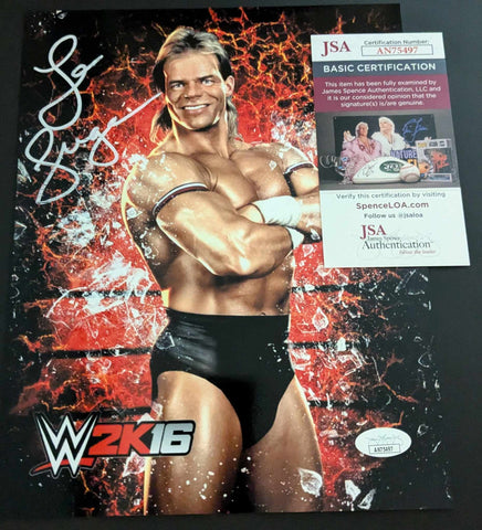 Lex Luger Pose 3 Signed Photo JSA COA