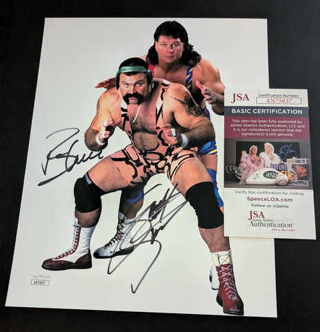 The Steiner Brothers (Scott & Rick) Pose 4 Signed Photo JSA COA