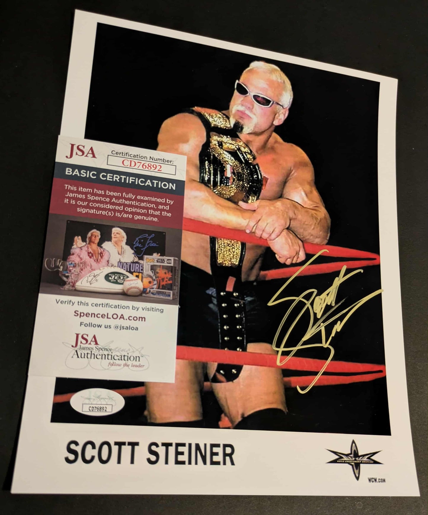 Scott Steiner Signed Photo A JSA COA