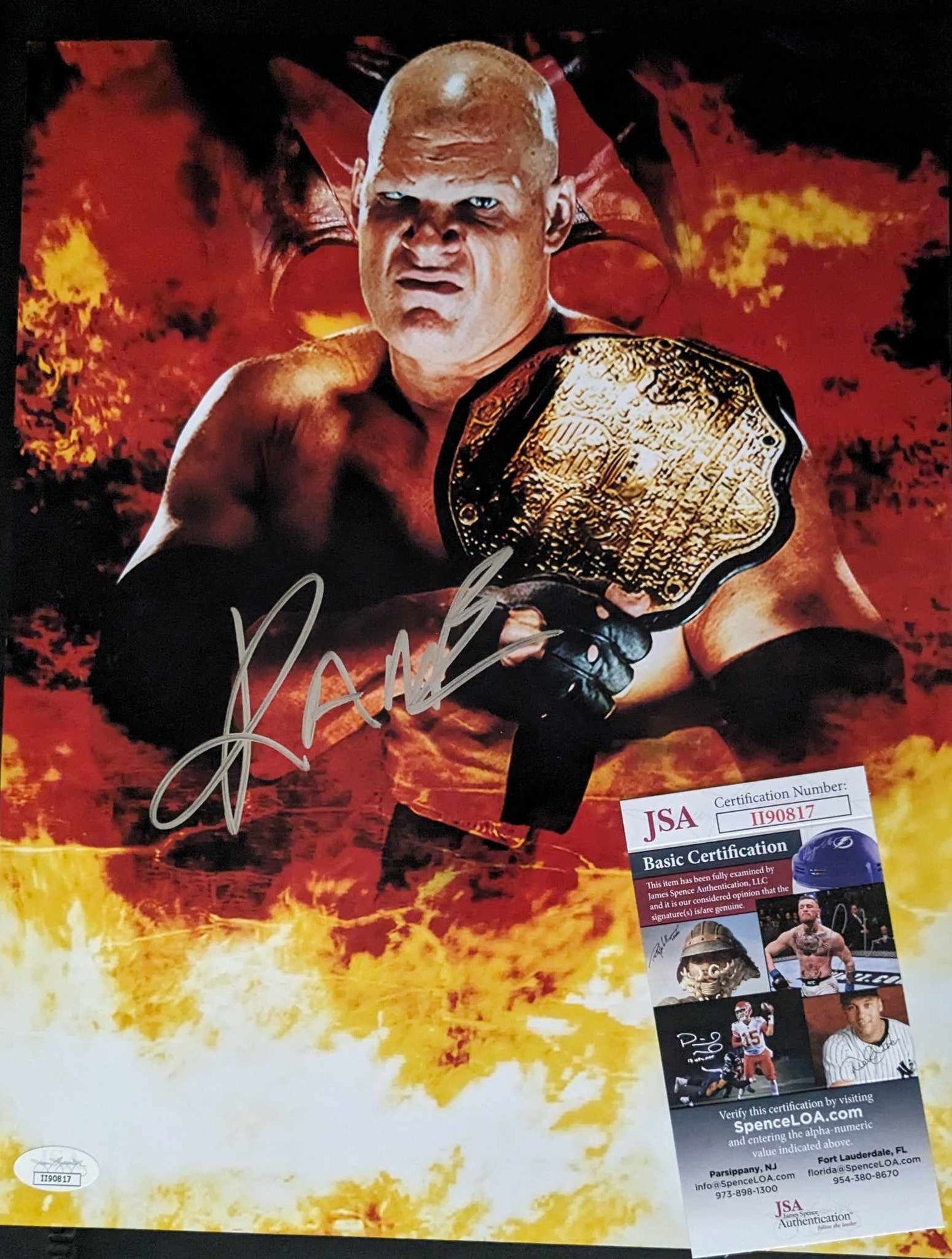 Kane Signed 11x14 Photo JSA COA (w/Toploader)