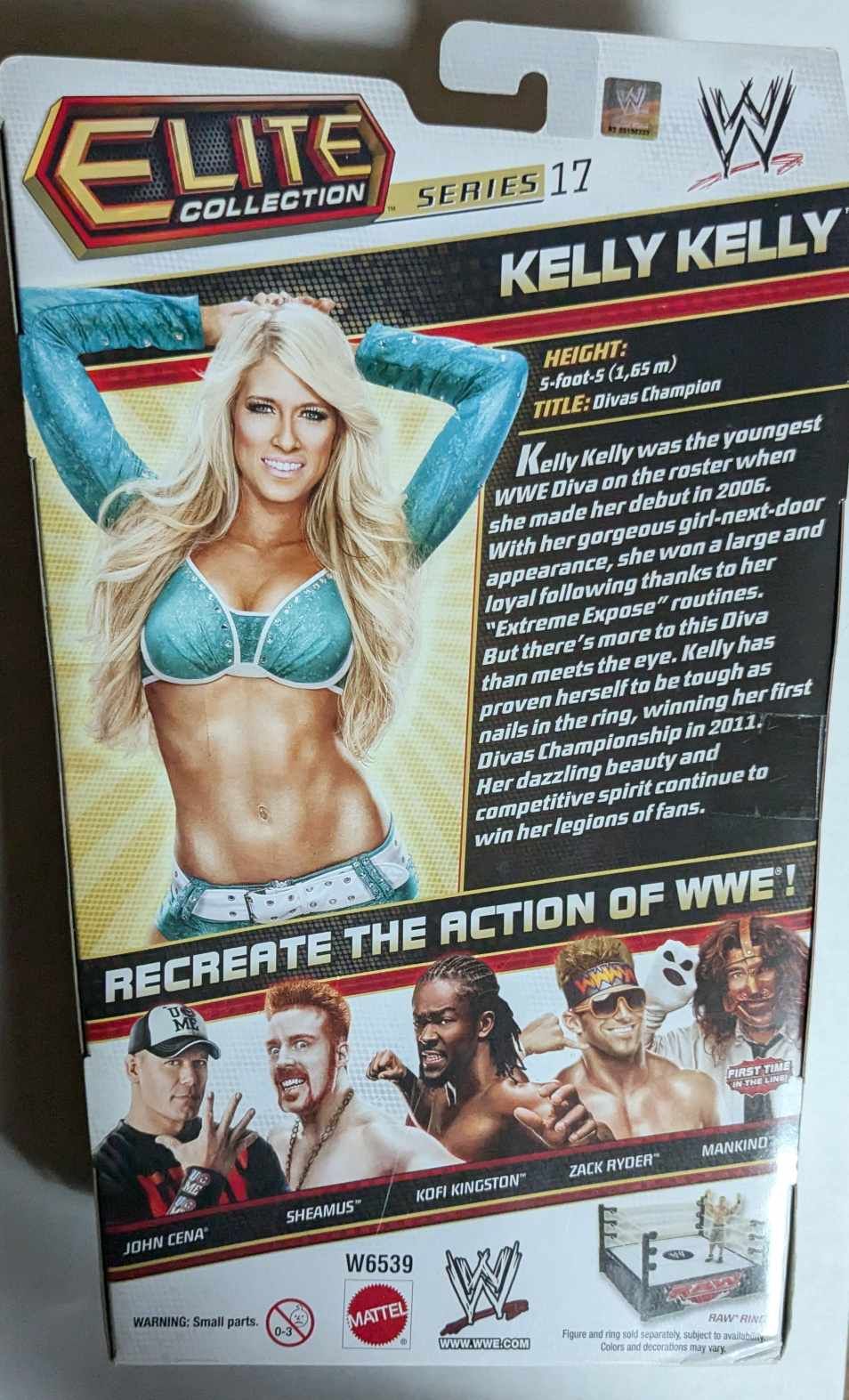 Kelly Kelly Signed WWE Elite Series 17 Figure Inscribed JSA COA