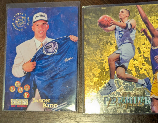 Jason Kidd Rookie 2 Lot Upper Deck SP & Stadium Club 1994-95