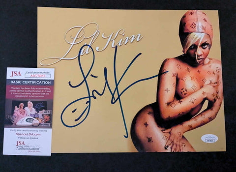 Lil' Kim Signed 8.5x11 Size Photo JSA COA