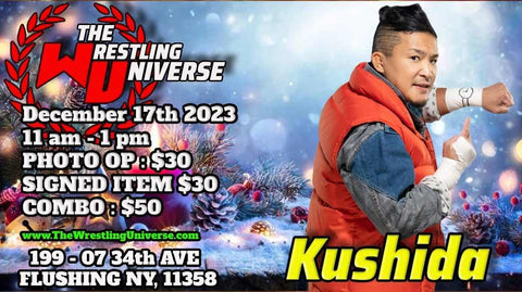 In-Store Meet & Greet with Kushida Sun Dec 17th 11AM-1PM