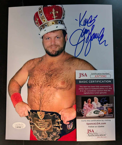 Jerry “The King” Lawler Pose 1 Signed Photo JSA COA