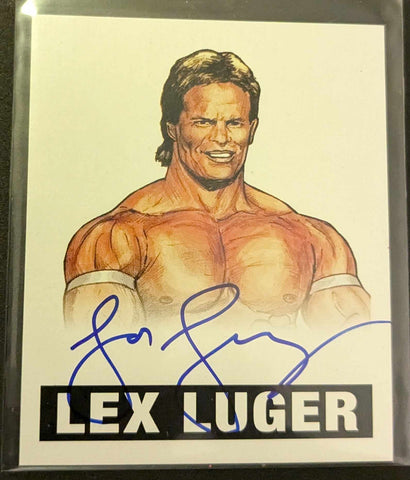 Lex Luger Leaf Original Wrestling 2012 Signed Card