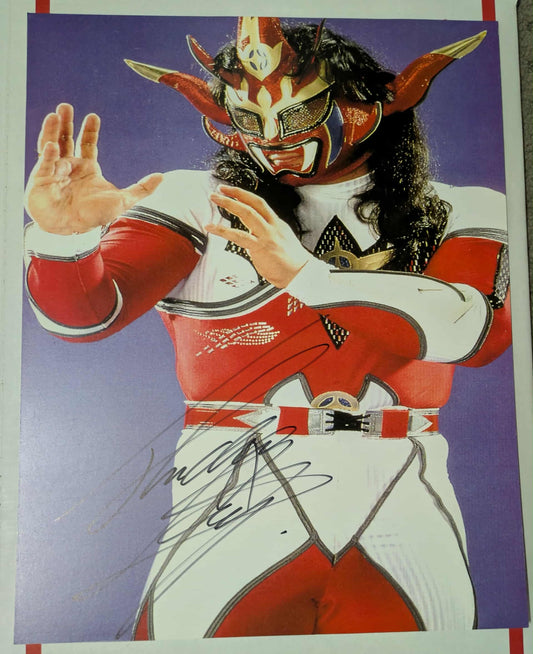 Jushin Thunder Liger 11x14 Signed Photo COA