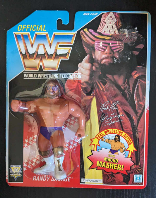 WWF Hasbro Macho Man Masher Randy Savage Figure Series 3 1991