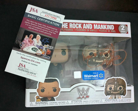 Mankind Funko Pop! #2 WWE Signed JSA COA