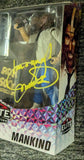 WWE Elite 2-Pack Signed Mankind Yellow Ink Auto JSA COA