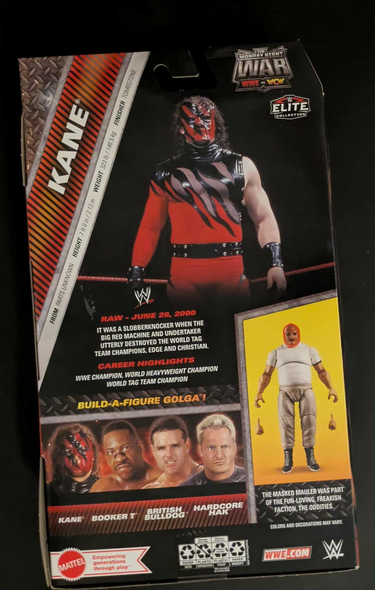 Kane Signed WWE Elite Survivor Series Action Figure JSA COA w/case