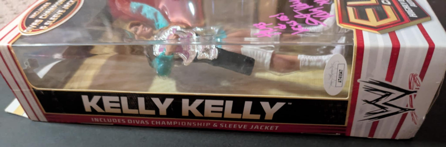 Kelly Kelly Signed WWE Elite Series 17 Figure Inscribed JSA COA
