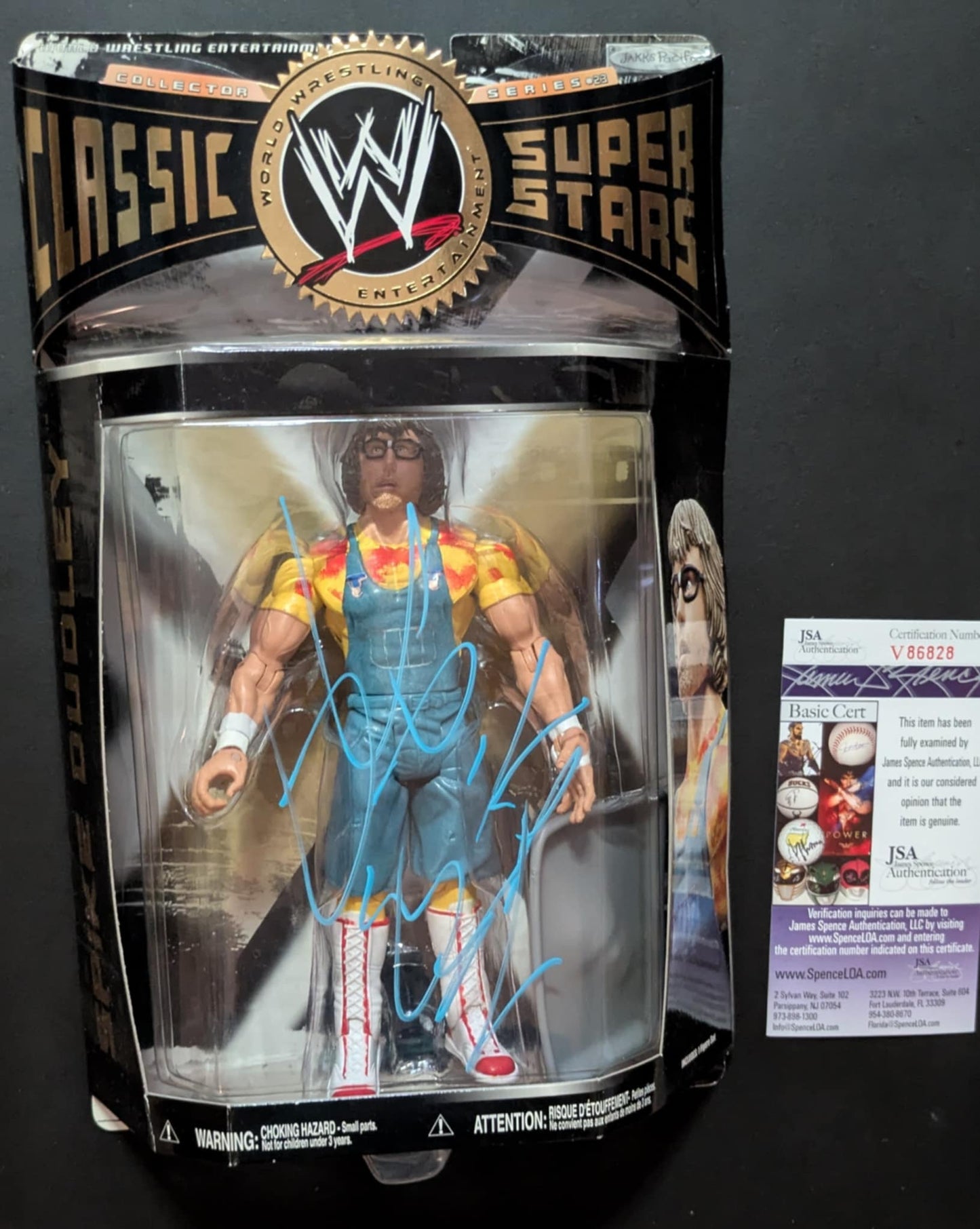 Spike Dudley Signed WWE Classic Superstars 23 Figure JSA COA RARELY SEEN!