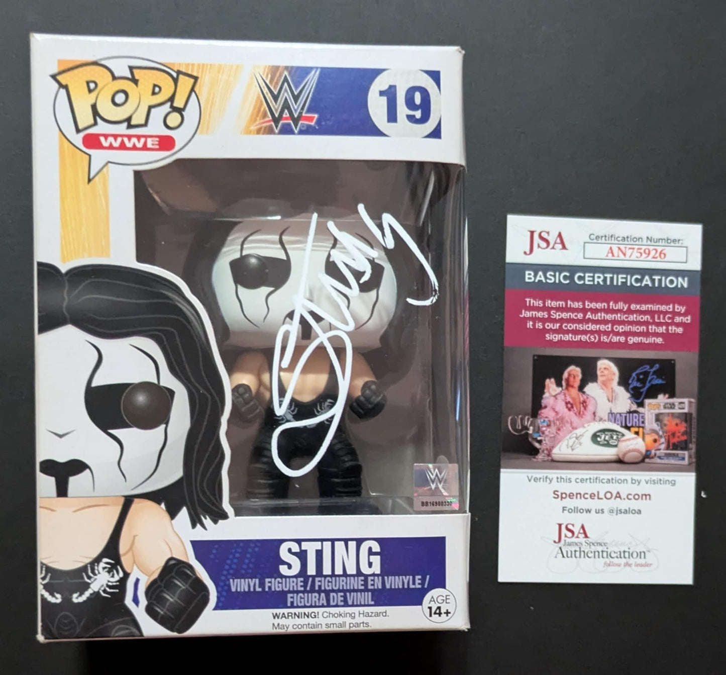Holiday Special - Sting Signed Funko Pop 19 WWE JSA COA