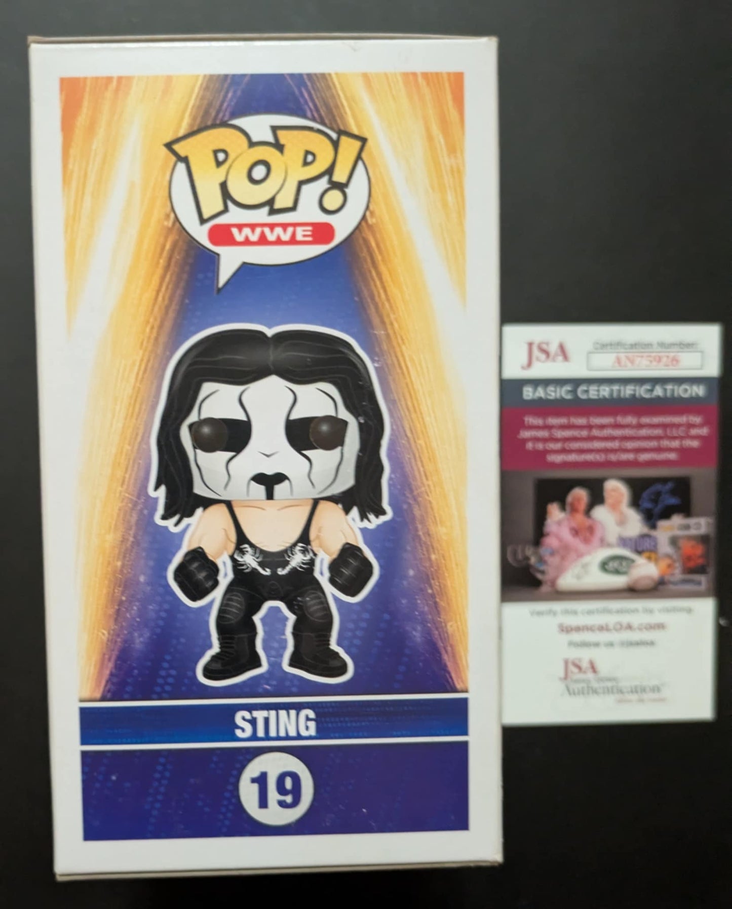 Holiday Special - Sting Signed Funko Pop 19 WWE JSA COA