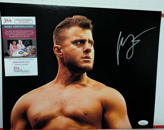 MJF "Evil Stare" Signed 11x14 Photo JSA (w/Toploader)