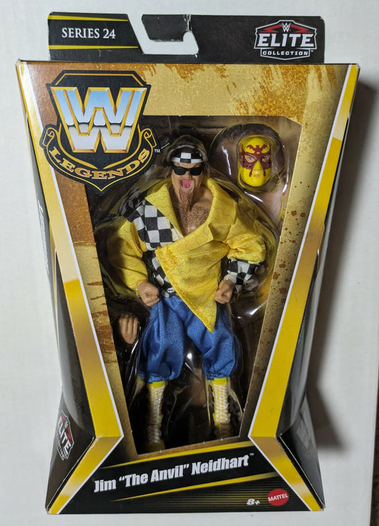 WWE Elite Legends JIM “THE ANVIL” NEIDHART Series 24 Wrestling Action Figure