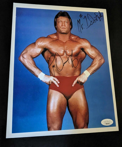 Paul Orndorff Signed Photo Inscribed (8.5x11) JSA COA