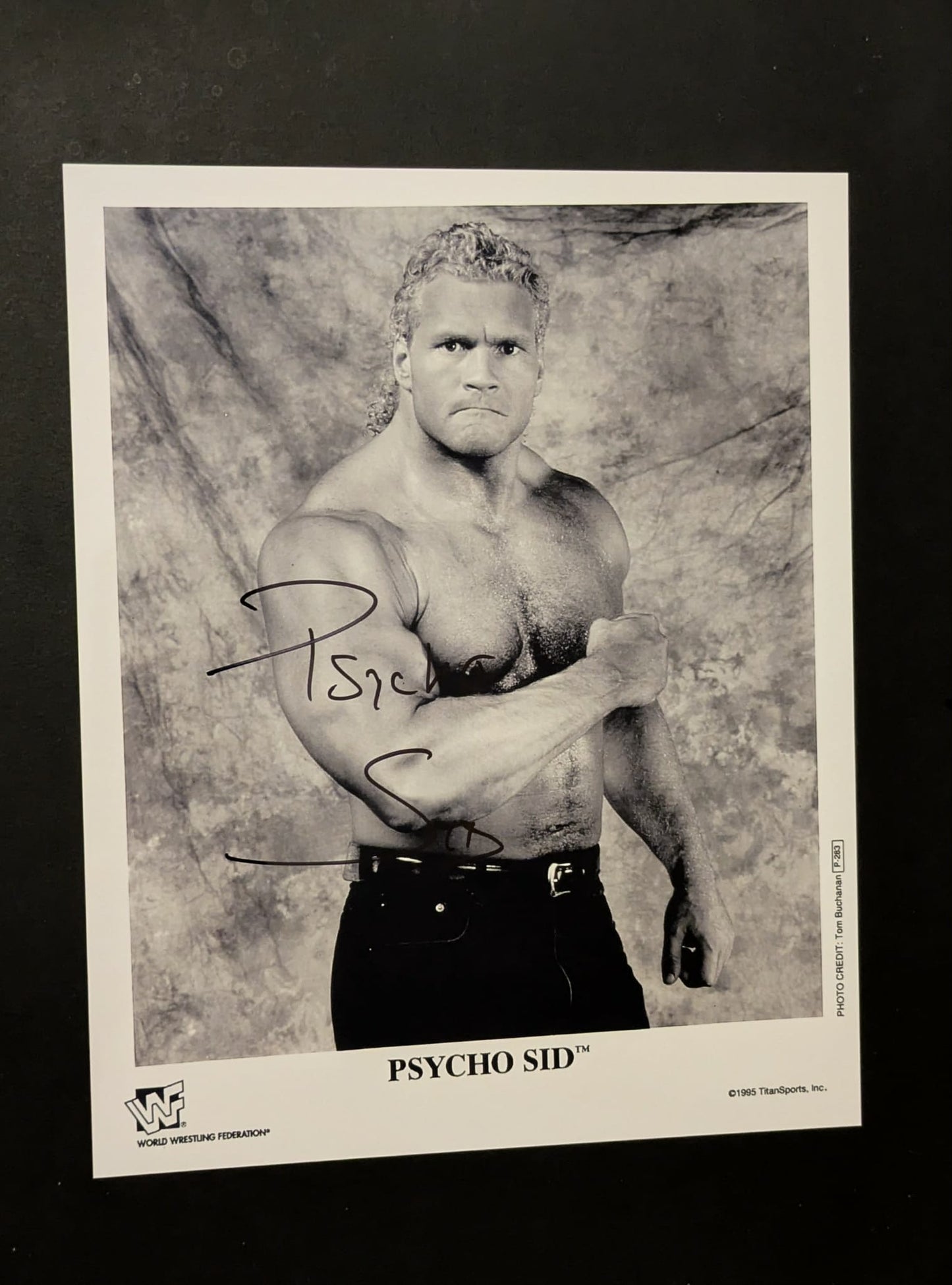 Holiday Special - Psycho Sid Signed (Rare Promo Pose) Photo COA