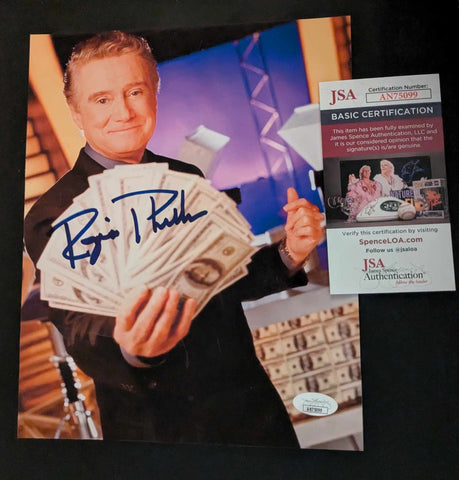 Regis Philbin Signed Photo JSA COA