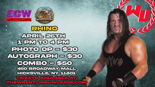 Meet & Greet with Rhino ECW DAY @ Broadway Mall Hicksville Sun April 26th 1-4PM