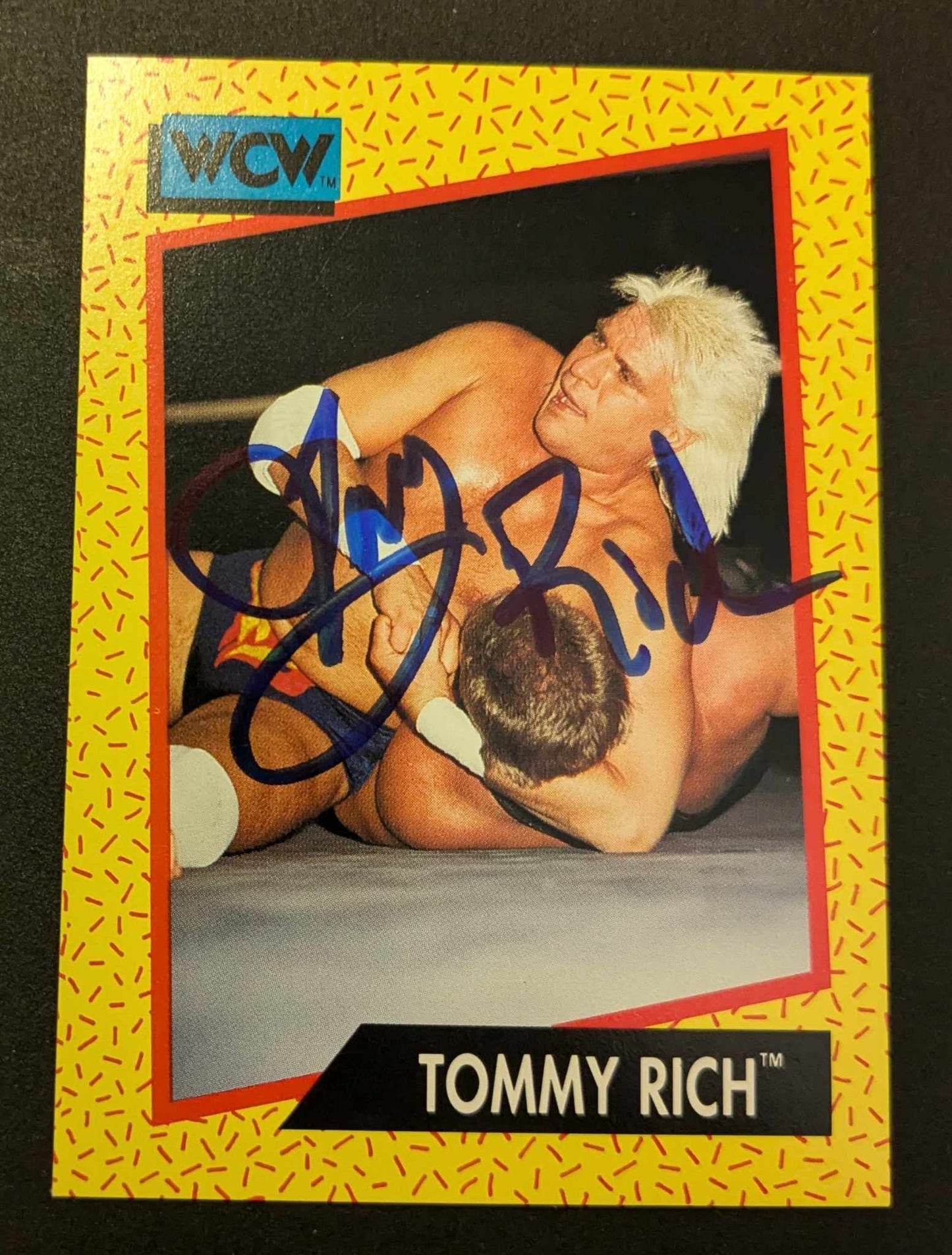 Tommy Rich 1991 Impel Wrestling WCW #94 Signed COA