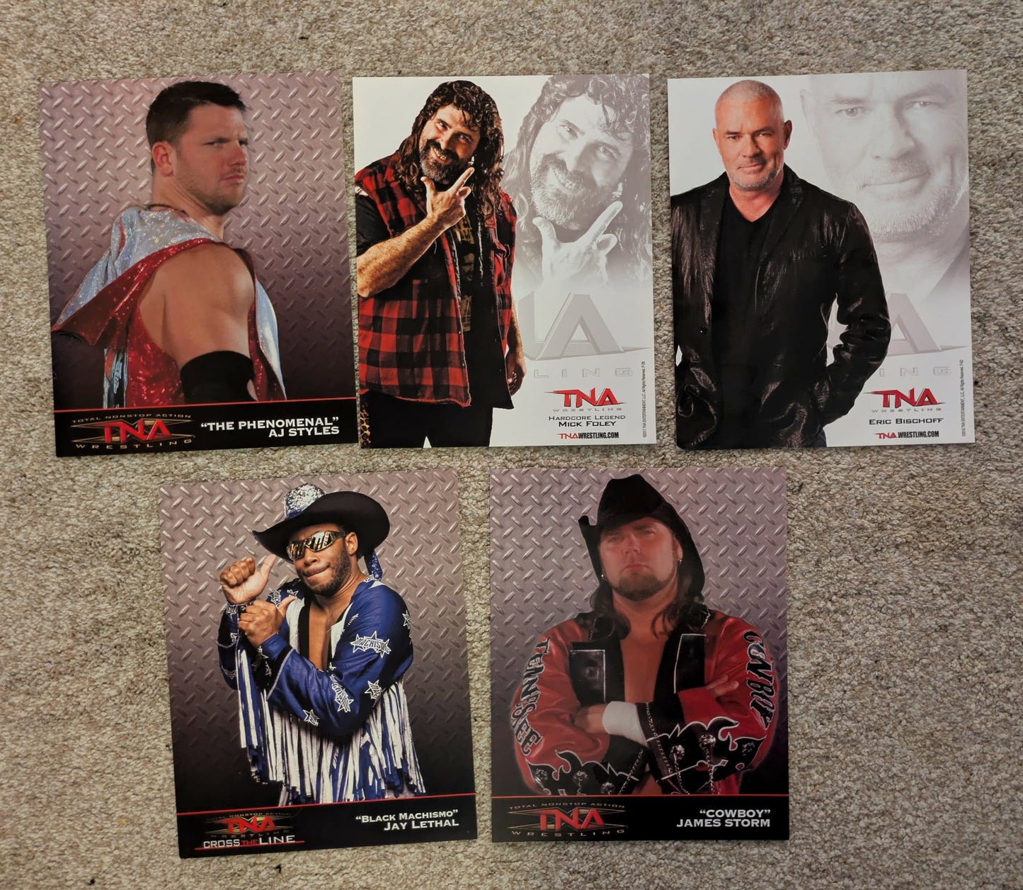 Holiday Special - TNA Official Promo Photo 5 Lot Styles Foley Bischoff  Storm