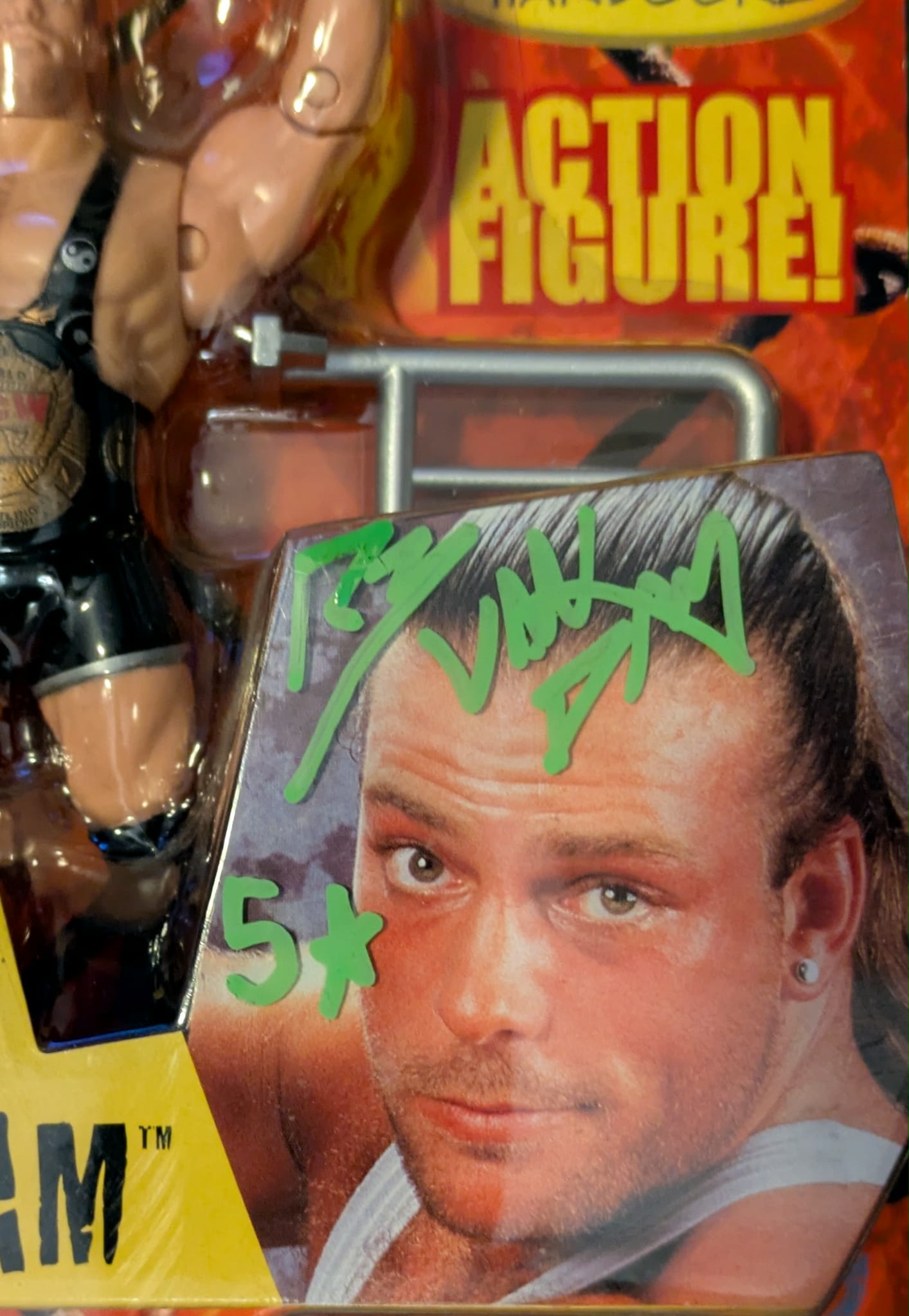 Rob Van Dam Signed Figure ECW Champion Clashers (Tough To Find Signed!)