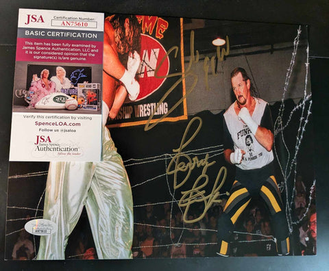 Terry Funk & Sabu Dual Signed Photo JSA COA