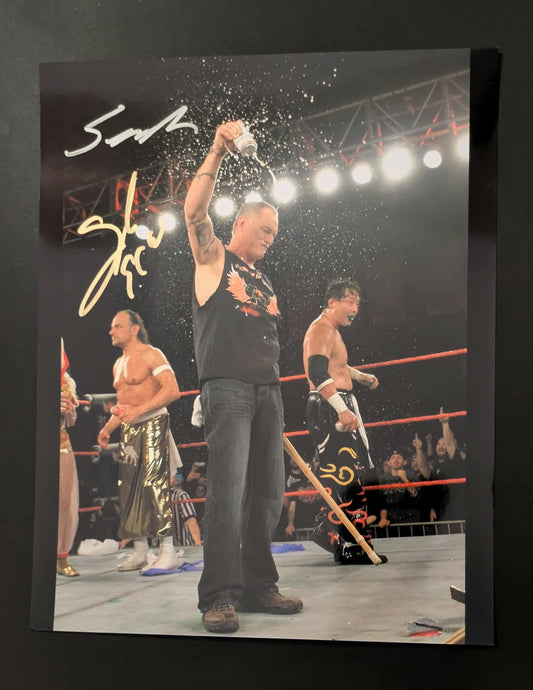 Sandman & Sabu Dual Signed Photo COA