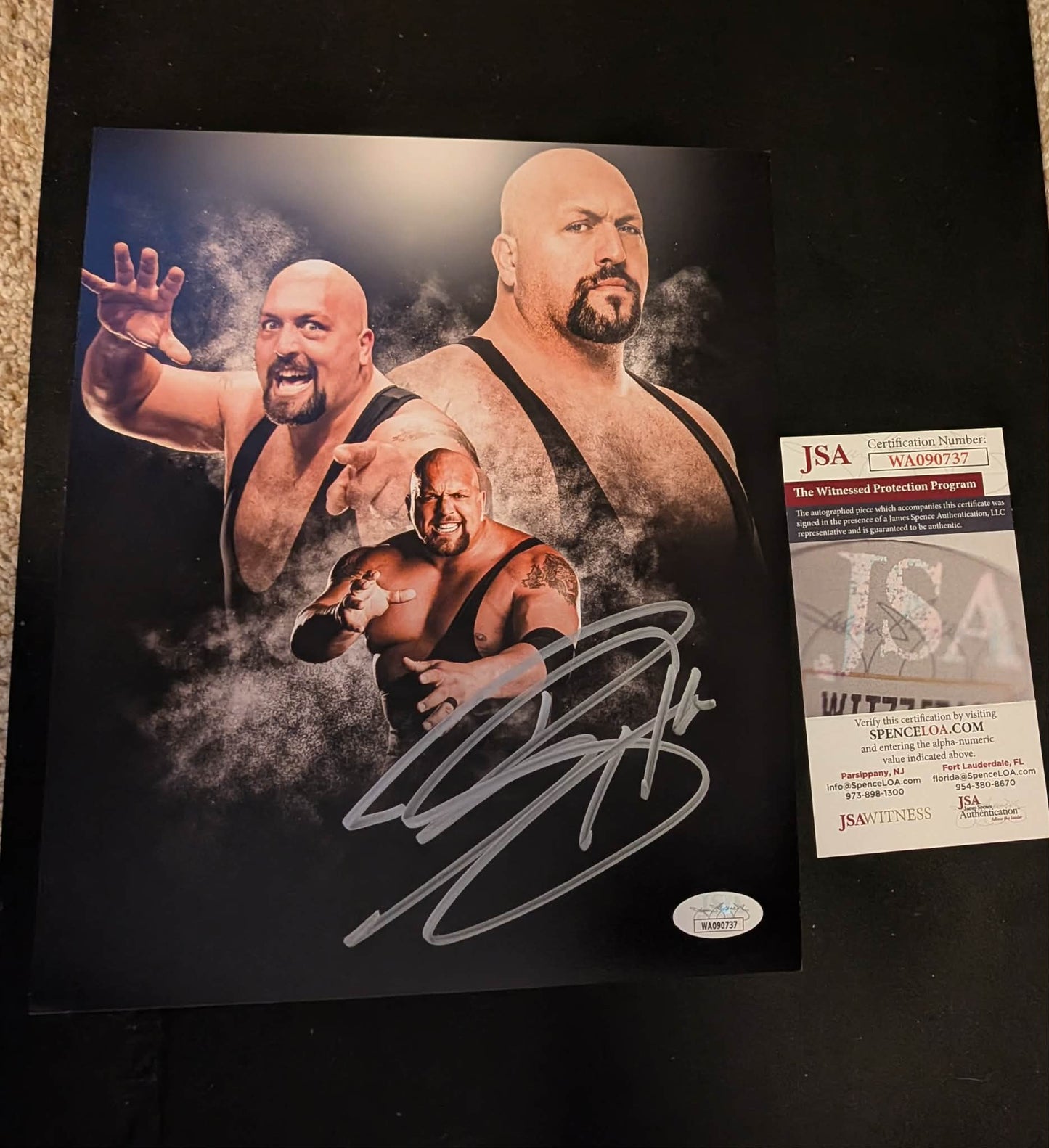 Big Show Pose 2 Signed Photo JSA COA