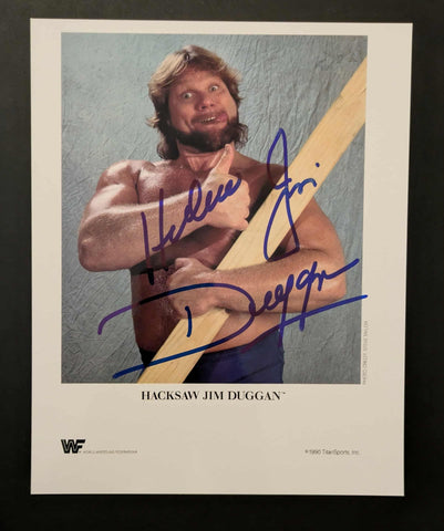 Hacksaw Jim Duggan Pose 5 Signed Photo COA