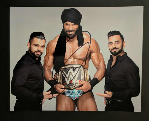 Jinder Mahal Pose 2 Signed Photo COA