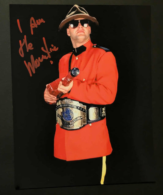 The Mountie (Jacques Rougeau) Pose 2 Signed Photo COA