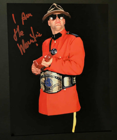 The Mountie (Jacques Rougeau) Pose 2 Signed Photo COA